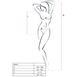 Passion - Woman Bs035 Bodystocking Negro Talla Unica