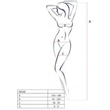 Passion - Woman Bs038 Bodystocking Negro Talla Unica