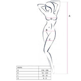 Passion - Woman Bs045 Bodystocking Blanco Talla Unica
