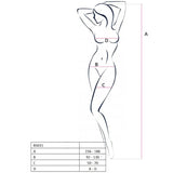 Passion - Woman Bs031 Bodystocking Blanco Talla Unica