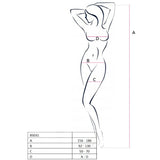 Passion  Woman Bs031 Bodystocking Negro Talla Unica