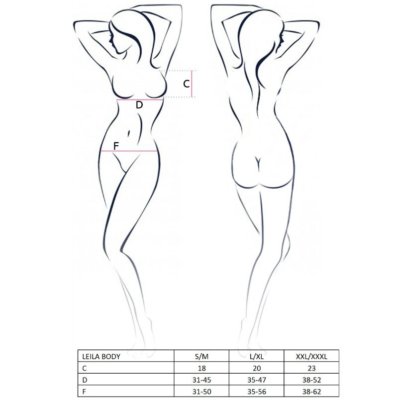 Passion - Woman Leila Teddy Negro Talla L/Xl