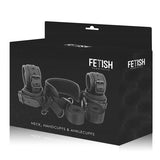 Fetish Submissive - Posición Master Con 4 Esposas Con Forro De Nopreno