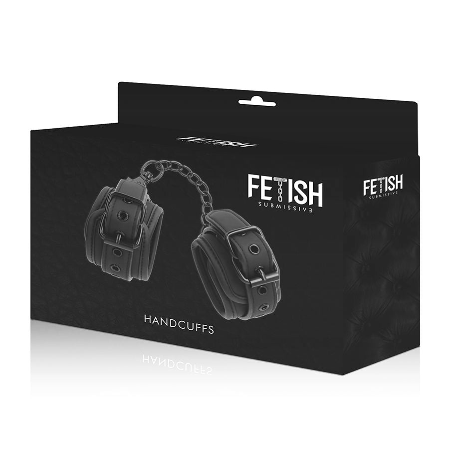 Fetish Submissive - Esposas Cuero Vegano Con Forro De Neopreno