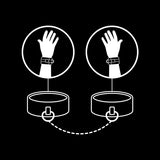 Fetish Submissive - Esposas Cuero Vegano Con Forro De Neopreno