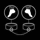 Fetish Submissive - Esposas Tobillos Cuero Vegano Con Forro De Nopreno