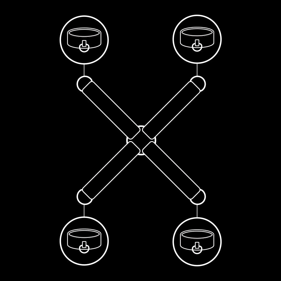 Fetish Submissive - Unión Esposas Cuero Vegano