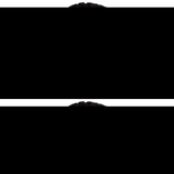 Darkness - Máscara Antifaz Negro Recto