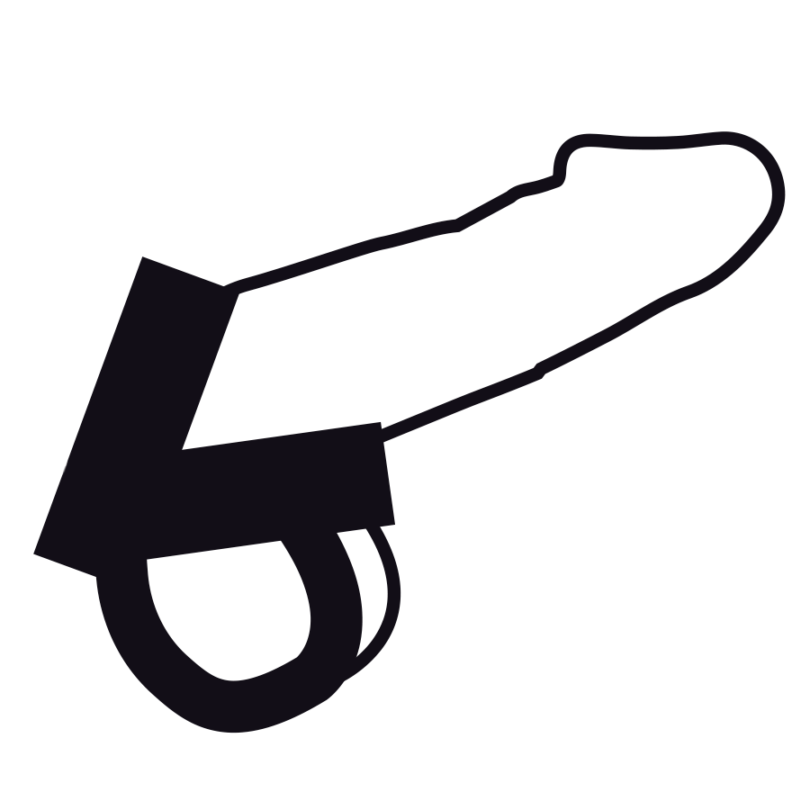 Darkness - Anillo De Piel Para Pene Y Testiculos