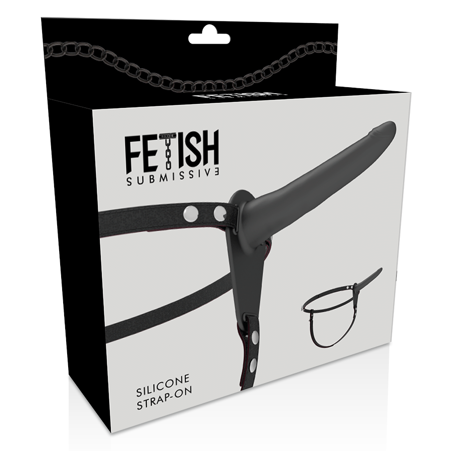 Fetish Submissive Harness - Silicona Negro 15 Cm