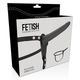 Fetish Submissive Harness - Silicona Negro 15 Cm