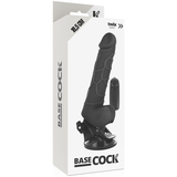 Basecock - Vibrador Realistico Control Remoto Negro 18.5 Cm -O- 4cm