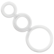 Addicted Toys - Set Anillos Pene Y Testículos Clear