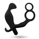 Addicted Toys - Plug Anal Con Anilla Doble Pene Y Testiculos Negro