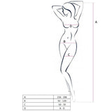 Passion - Woman Bs057 Bodystocking Blanco Talla Unica