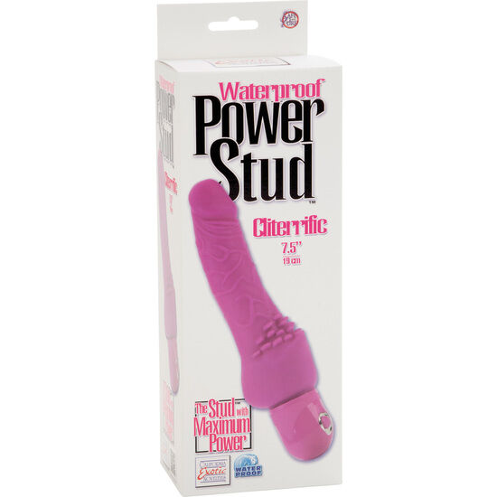Power Stud Cliterrific Vibrador Realístico Rosa