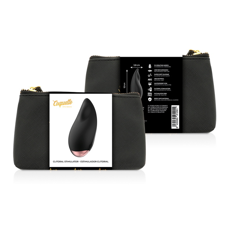 Coquette Chic Desire - Estimulador Clítoris Negro / Gold Gota