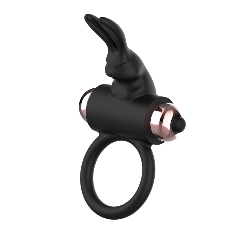 Coquette Toys - Cock Ring Anillo Vibrador Negro / Gold
