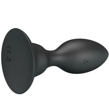 Mr Play - Plug Anal Con Vibración Negro Control Remoto