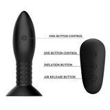Mr Play - Plug Con Bolas Rotadoras Negro Control Remoto