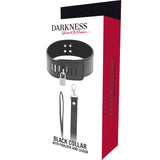 Darkness - Collar Bdsm Con Candado Negro