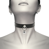 Coquette Chic Desire - Collar Cuero Vegano Accesorio Woman Cascabel/Aro