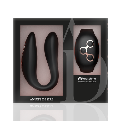Anne's Desire - Dual Pleasure Tecnología Watchme Negro/gold