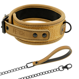 Fetish Submissive Origen - Collar Con Cadena Con Forro De Neopreno