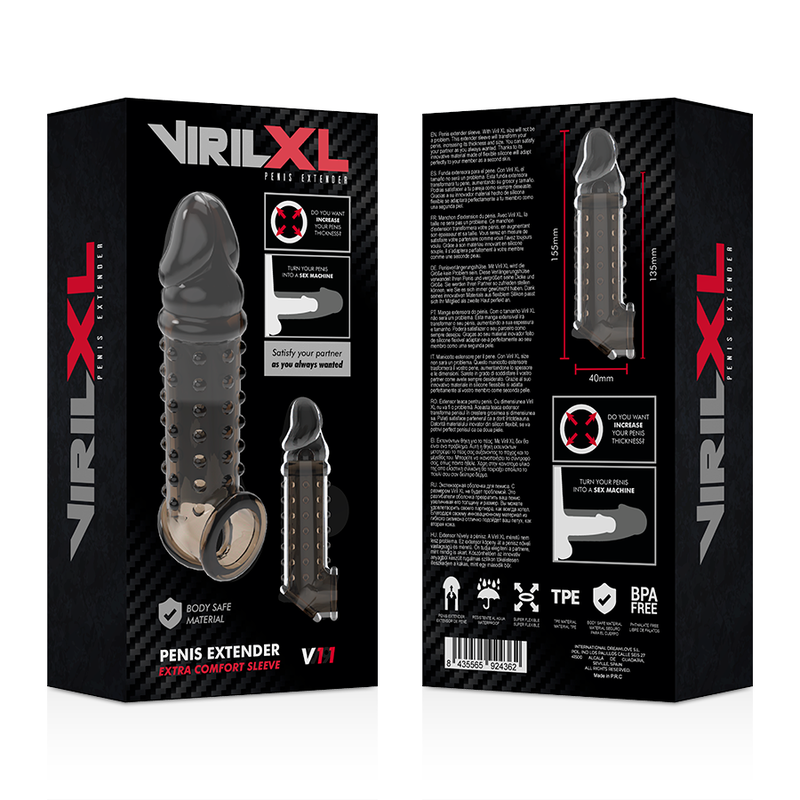 Virilxl - Extension Y Funda De Pene  V11 Negro