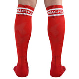 Macho - Calcetines Largos Talla Unica Rojo
