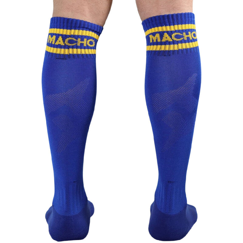 Macho - Calcetines Largos Talla Unica Azul