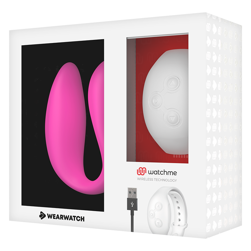 Wearwatch - Vibrador Dual Technology Watchme Fucsia / Níveo