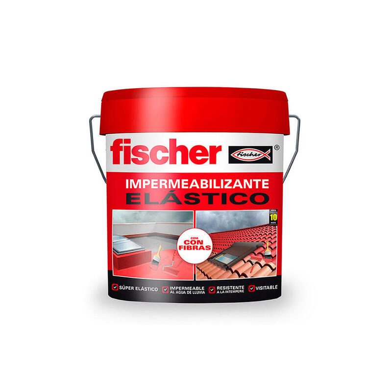Impermeabilizante 750ml Terracota Con Fibras 558431 Fischer