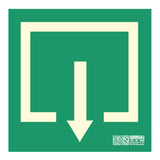 Implaser Ev242n Señal Pictograma De Salida Habitual 22,4x22,4cm