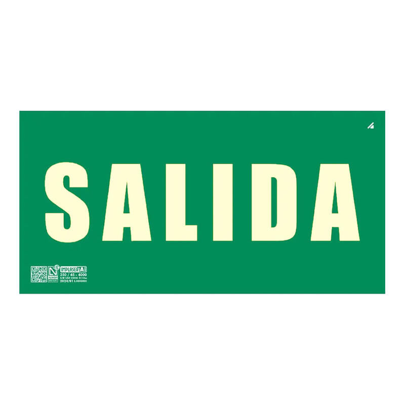 Implaser Ev394n Señal Salida 32x16cm