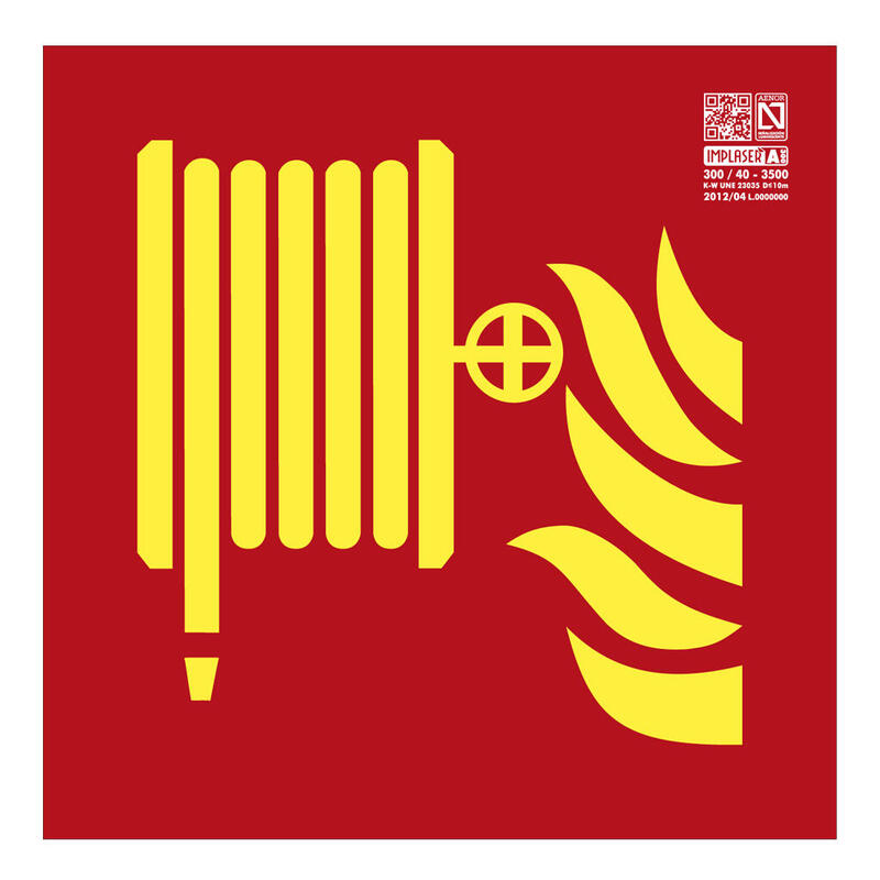 Implaser Ex204l Señal Boca De Incendio Clase A 21x21cm