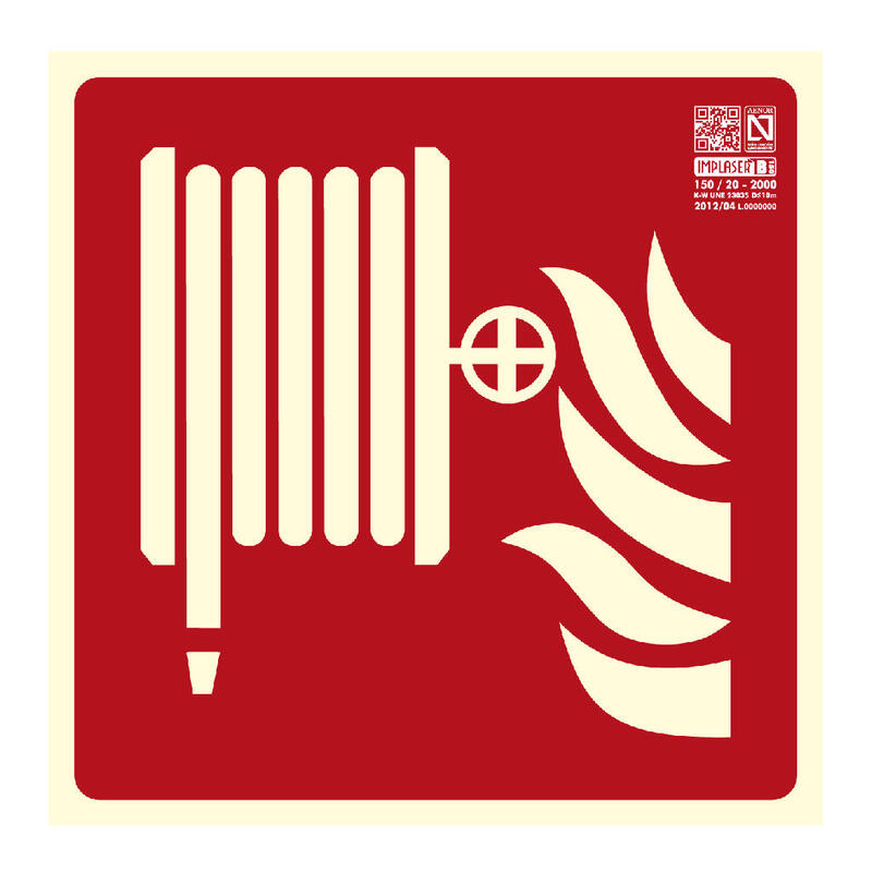 Implaser Ex204n Señal Boca De Incendio 21x21cm