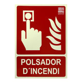 Implaser Ex209n-A4-Cat Senyal Polsador D'Incendi En Català 29,7x21cm