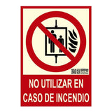 Implaser Ex221n Señal No Utilizar En Caso De Incendio 21x15cm