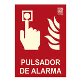 Implaser Ex231n-A4 Señal Pulsador De Alarma S/Marco 29,7x21cm