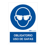 Implaser Ob03-A4 Señal Obligatorio Uso De Gafas 29,7x21cm