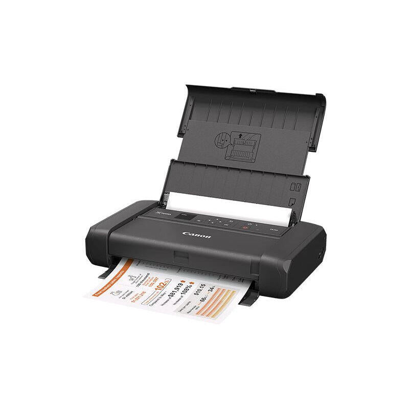 Impresora Portátil Canon Pixma Tr150 Con Batería Wifi Negra