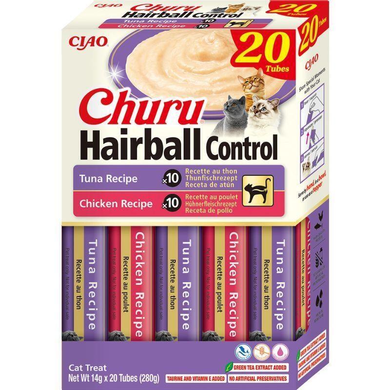 Inaba Cat Churu - Bolas De Pelo Variedad Para Gatos (20 Unidades, 14 G, 280 G)