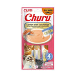 Inaba Cat Churu - Premio De Salmón Con Atún Para Gato (4 X 14 G, 56 G)
