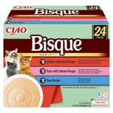 Inaba Cat Ciao Bisque Tuna,Beef,Chick 24x40g