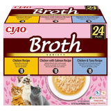 Inaba Cat Ciao Broth Chicken,Fish 24x40g