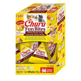 Inaba Cat Fun Bites - Premios Para Gatos De Pollo, Atún Y Queso (8 X 12 G, 96 G)