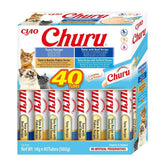 Inaba Churu Variety Box Tuna With Seafood - Cat Treats - 40 X 14g