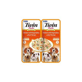 Inaba Dog Twin Chicken With Vegetables And Beef In Broth  Dog Treat  2x40g