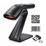 Inalámbrico Lector De Códigos De Barras 1d 2d + Soporte Para Skaner Qr Ean Usb